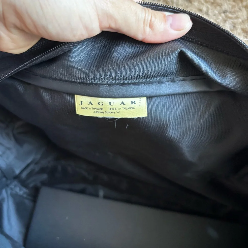 Vintage Jaguar carry-on luggage tote